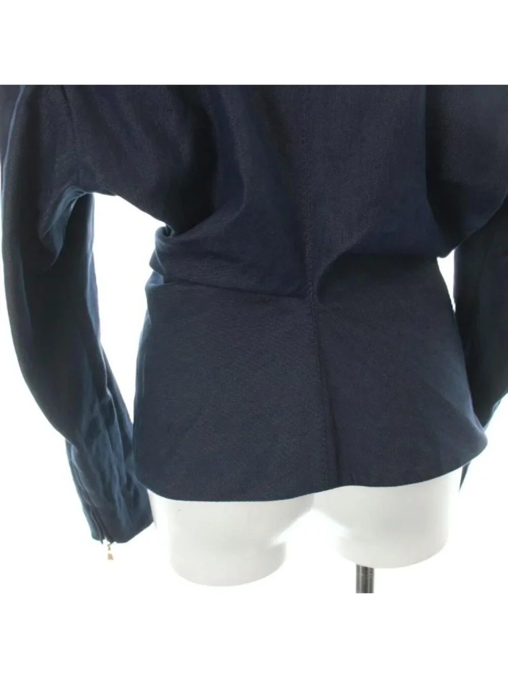 Louis Vuitton Denim Jacket Stand Color Stretch 40 Navy MW